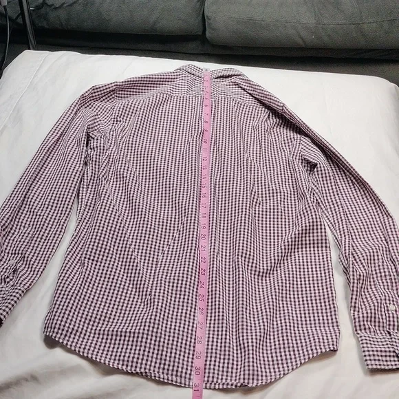 Chaps slim fit men's long sleeved button down shirt size medium - Picture 10 of 12